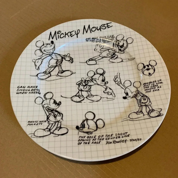 Disney Mickey Mouse Sketch Plate & Bowl - Picture 2 of 5